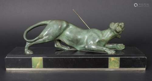 Die Löwenjagd, The lion hunt, Pierre HUGONNET, um 1930