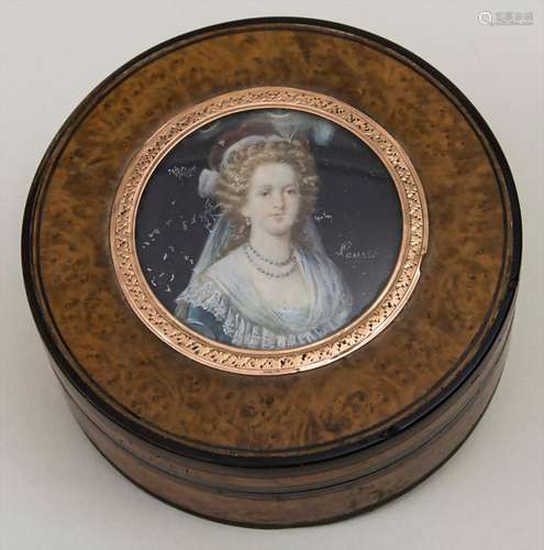 Barock-Tabatière mit Miniatur / A Baroque snuff box with min...