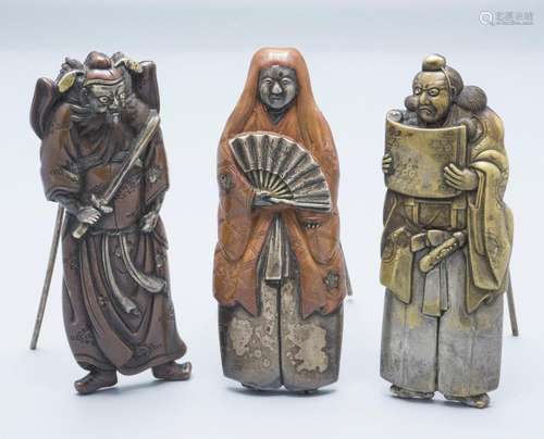 3 Figuren / A set of 3 characters, Japan, 19. Jh.