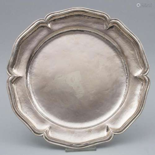 Barock Teller / A Baroque silver plate, Martin de Alcolea, M...