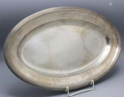 Ovale Platte / An oval silver tray, D. Legrand, Paris, nach ...