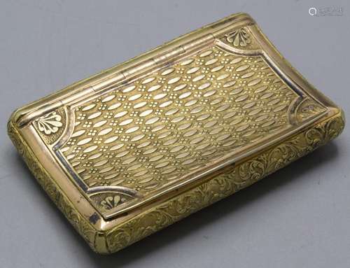 Tabatiere / A gilded silver snuff box, Jean Cheroux, Paris, ...