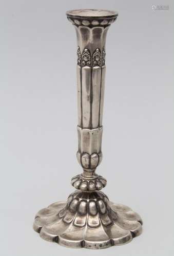 Kerzenleuchter / A silver candlestick, Barth, um 1790