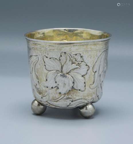 Barock Becher / A Baroque silver beaker, Paulus Vest, Nürnbe...