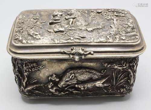 Schmuckschatulle / A plated bronze jewellery box, deutsch, u...