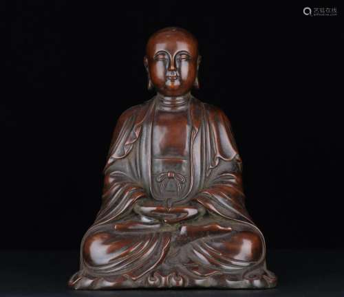 A Bronze Figure Of Buddha Shakyamuni