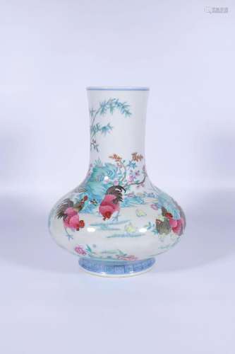 A Blue And White Doucai Vase