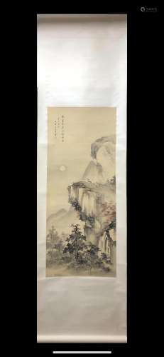 A Chinese Ink Painting Hanging Scroll By Wu Jingting