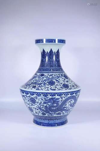 A Blue And White Vase