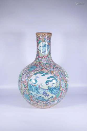 A Blue And White Doucai Vault-Of-Heaven-Shaped Vase