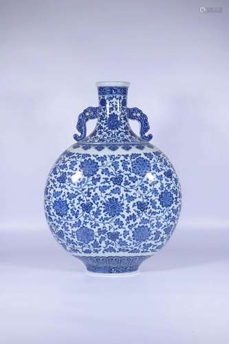 A Blue And White Vase