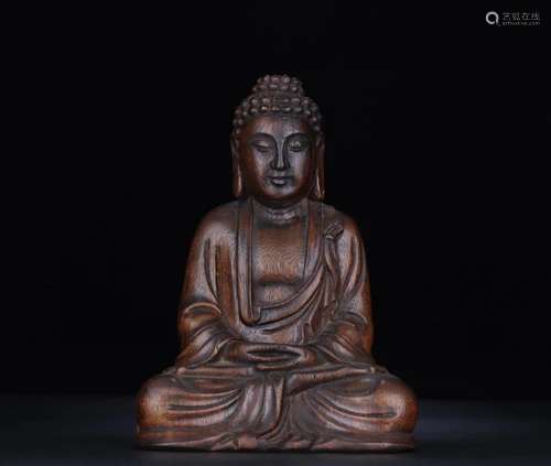 An Eaglewood Figure Of Buddha Shakyamuni