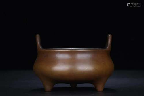 A Bronze Tripod Censer