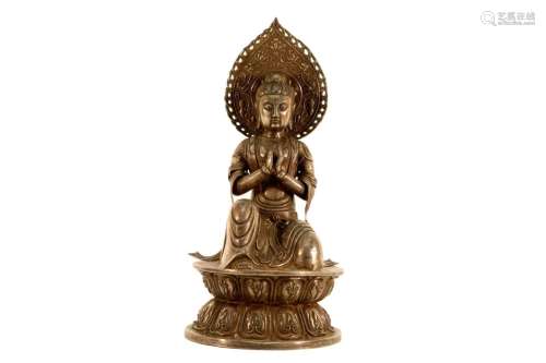 A Silver Figure of Buddha Shakyamuni