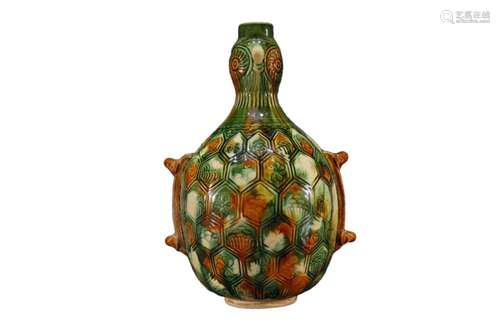 A Sancai-Glazed Pottery Vase