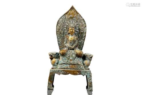 A Gilt-Bronze Figure Of Buddha Shakyamuni