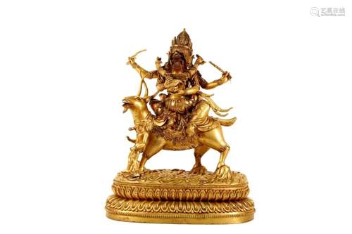 Gilt Bronze Figure of Vajra