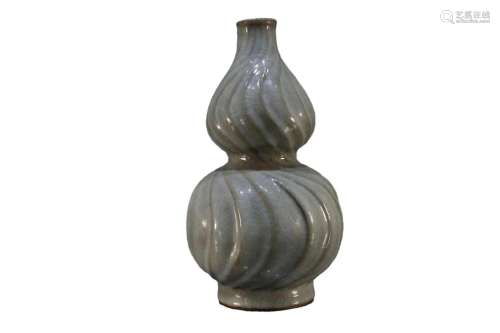 A gourd-shaped Guanyao vase