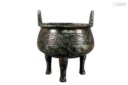 A Bronze Tripod Censer