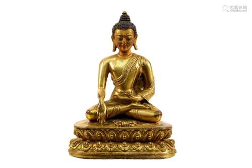 Gilt Bronze Figure of Sakyamuni