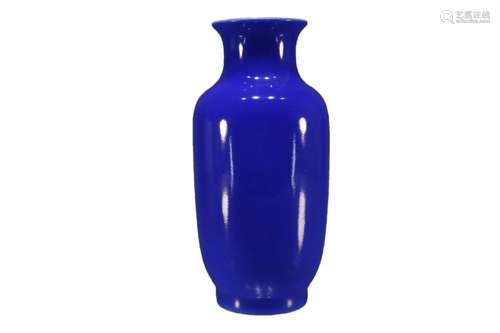 A Blue Glazed Vase