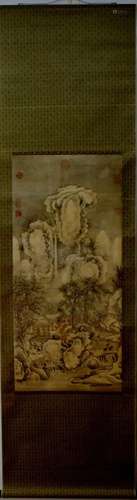 A Chinese Ink Painting Hanging Scroll By Guo Xi