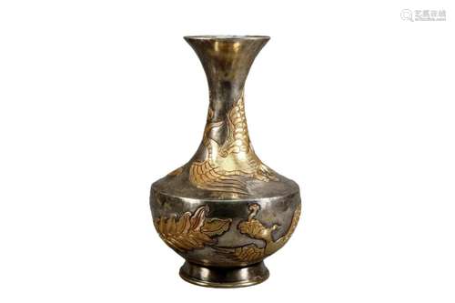 A Gilt-Bronze Vase