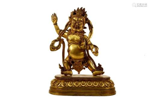 A Gilt-Bronze Figure of Yamantaka Vajrabhairava