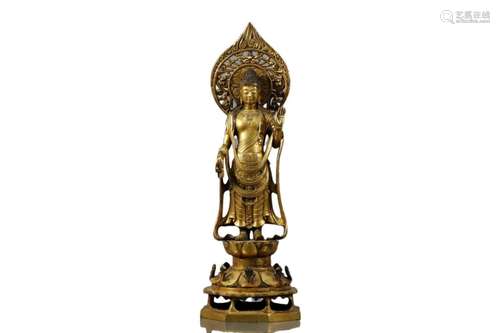 A Gilt-Bronze Figure Of Bodhisattva