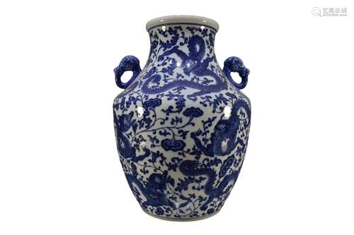 A Blue And White Vase