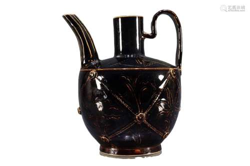 A Dingyao Russet-Glazed 'Flower' Ewer