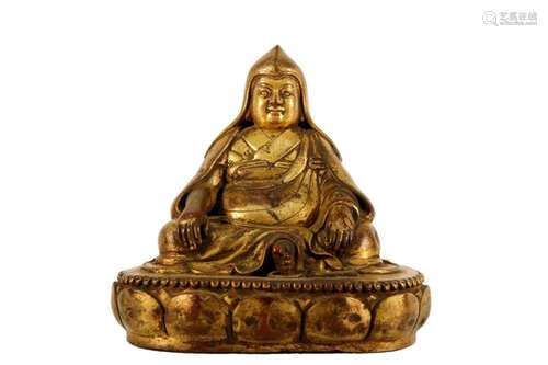 A Gilt-Bronze Figure of Tsongkapa