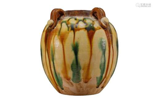 A Sancai-Glazed Pottery Jar