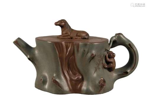 A Yixing Clay Ewer