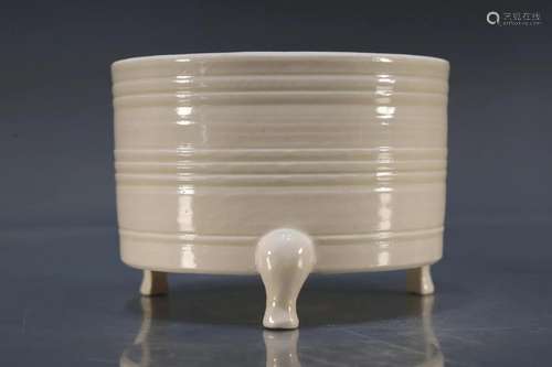 A Dingyao Blanc-De-Chine Tripod Censer