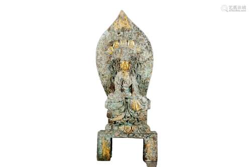 A Gilt-Bronze Figure Of Buddha Shakyamuni