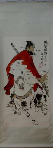 A Chinese Ink Painting Hanging Scroll By Fan Zeng