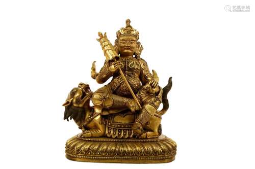 Gilt Bronze Figure of Vaishravana