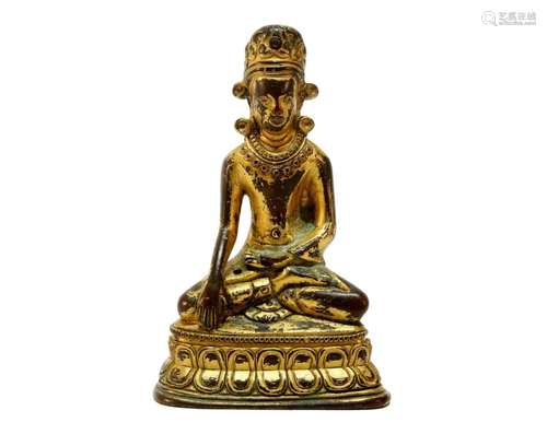 A fatanstic gilt bronze Bodhissattva statue