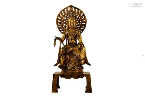 A Gilt-Bronze Figure Of Bodhisattva