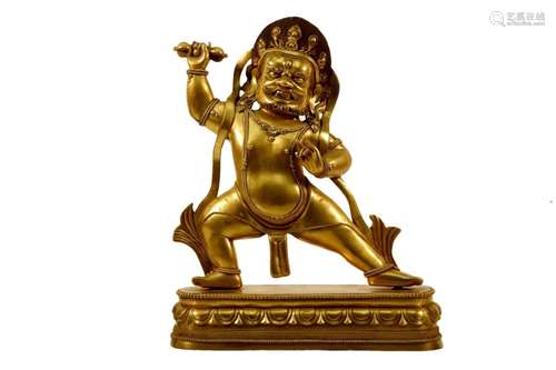 A Gilt-Bronze Figure of Yamantaka Vajrabhairava