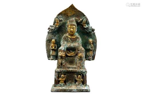 A Gilt-Bronze Figure Of Buddha Shakyamuni