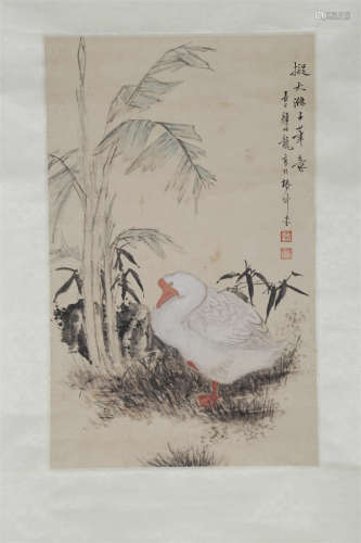 A Precious Goose Painting by Yan Bolong.