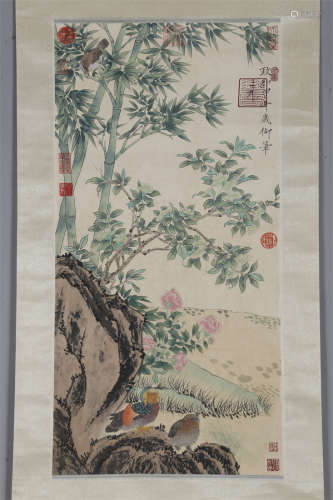 A Flowers&Birds Painting by Emperor Huizong.