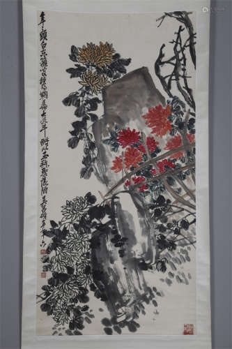 A Flowers&Plants Painting by Wu Changshuo.