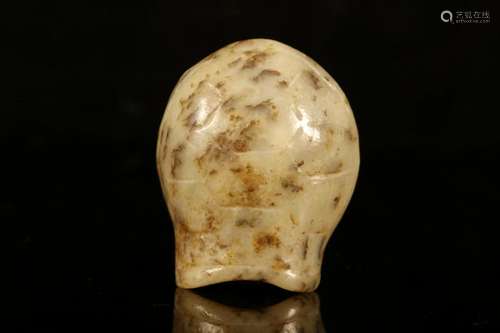 A Hongshan Culture Jade 'Turtle Shell' Pendant.