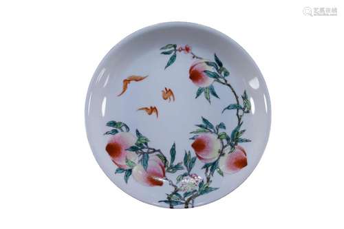 A Famille-Rose 'Peach' Dish