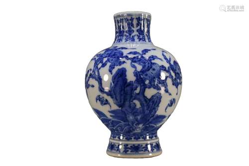 A Blue And White Vase