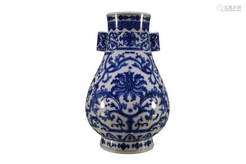 A Blue And White Vase