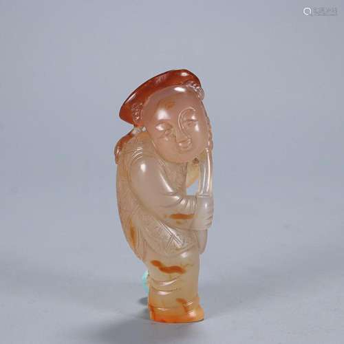 AGATE 'BOY' CARVING